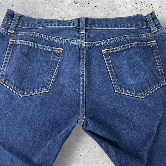 J Crew Slim Jeans 34x30 (Fits 34x29) Dark Wash Selvedge Denim J7569 318 - Picture 3 of 14